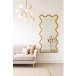Lustro nieregularne w ramie mdf - TWIST – Blobs Mirrors Złota Rama